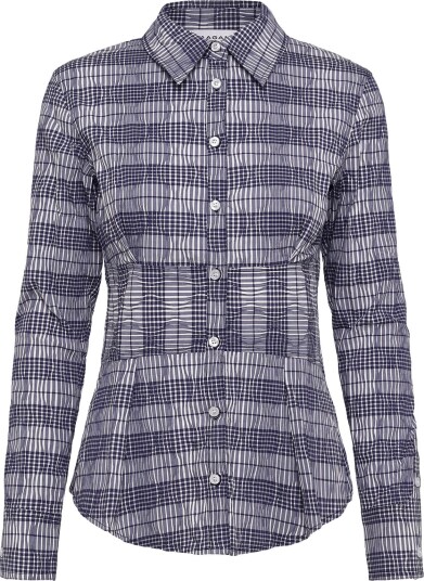 Laagam Hella Navy Blue Squared Shirt   NAVY BLUE   XS/34