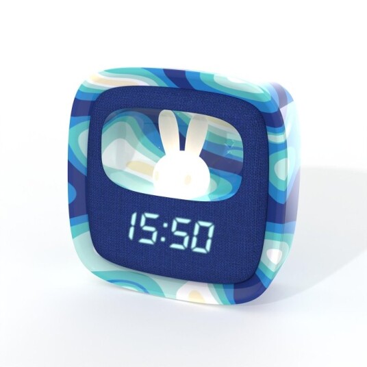 Mobility On Board Vekkerklokke med Lys Billy Clock Blue Wave