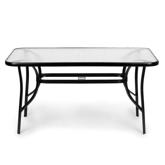Glass hagebord Wave 140x80cm terrasse balkongbord MultiGarden Glass hagebord Wave 140x80cm terrasse balkongbord MultiGarden