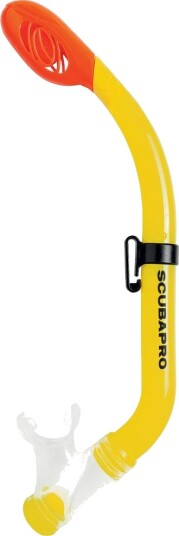 Scubapro snorkel Mini dry barn gul