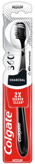 Colgate Toothbrush 360 Charcoal Medium