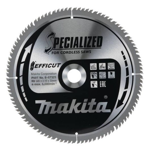 Makita Sirkelsagblad 305x30x100t Efficut