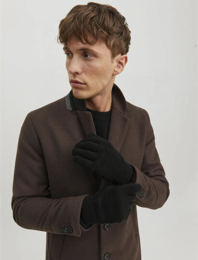 Jack & Jones Jacbarry Knitted Gloves Noos - Black - ONE SIZE Jack & Jones Jacbarry Knitted Gloves Noos - Black - ONE SIZE