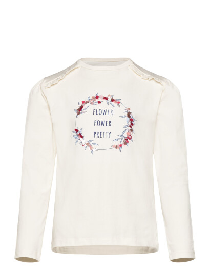 Minymo T-Shirt Ls - Cream - 98