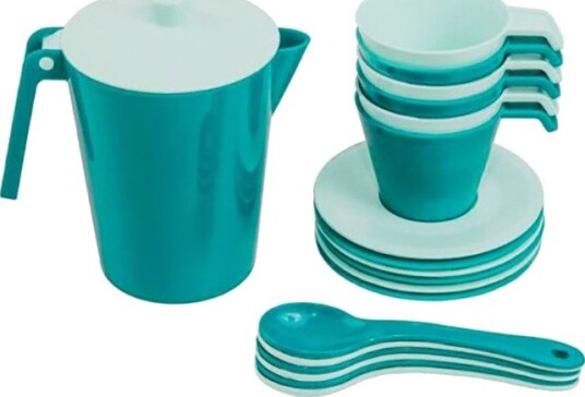 Wader Toys in Trends Kaffesett - 12+mnd, 19 deler - Blå