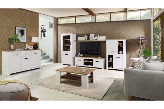 Klesstativ Luxted 160 cm   Hvit|Brun
