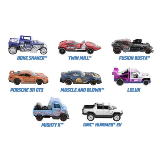 Hot Wheels Pull-Backs Lekebil 1:43 assortert