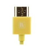 KRAMER C-HM/HM/PICO Ultra-Slim Flexible High-Speed HDMI Cable W/Ethernet 0,9m, Yellow