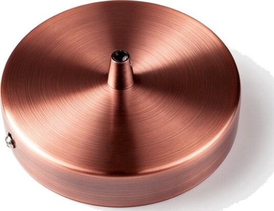 Ledlife Baldakin i rødkobber farge Ø12cm høyde 2,5cm 1 hull takrosett Ledlife Baldakin i rødkobber farge Ø12cm høyde 2,5cm 1 hull takrosett