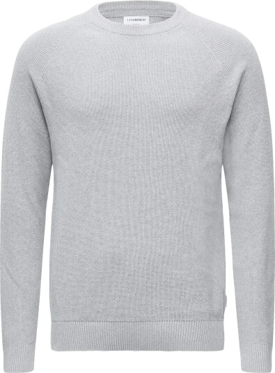 Lindbergh Ribbed L/S O Neck Knitribbed L/S O Neck Knit   Grey   L