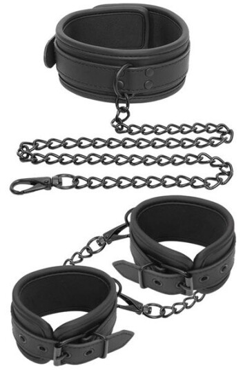 Vegan Collar & Hand Cuffs Set