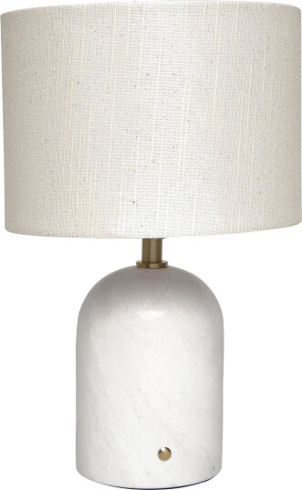 ENKEL LIVING Flair Mini Table Lamp White Marble Base - White - H28CM ENKEL LIVING Flair Mini Table Lamp White Marble Base - White - H28CM