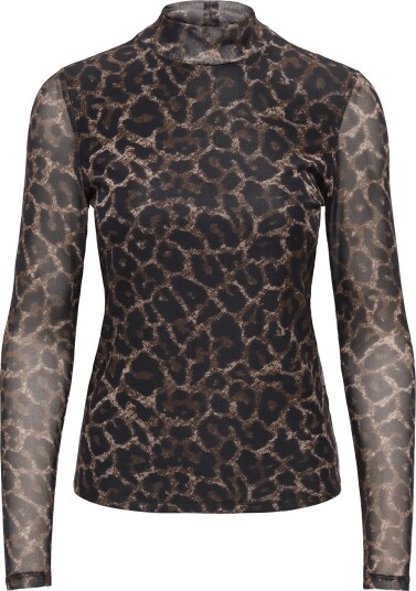 ONLY Onlerica Mesh L/S Top Jrs Noos Brown S
