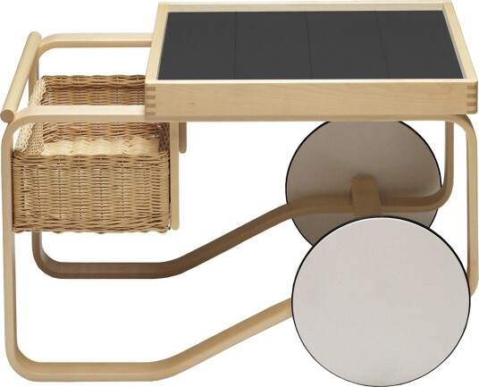 Artek 900 Serveringsvogn Sort