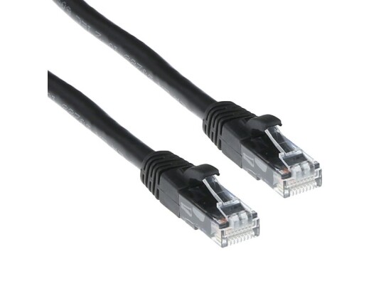 Act Is8952 0,25M Cat6 U/Utp (Utp) Svart Nettverkskabel (Is8952)