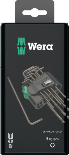 Wera L-Torx TX8 Nøkkel 80 mm i Sort Håndverktøy