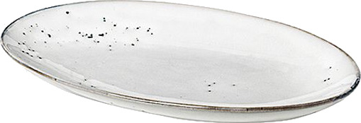 Broste Copenhagen Nordic Sand ovalt fat 13,6 x 22 cm