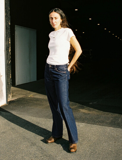 Nudie Jeans Wide Heidi Classic Blue - Navy - W25 x 32