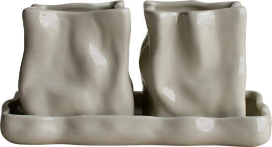 DBKD Herb krukke 3 deler Creme DBKD Herb krukke 3 deler Creme