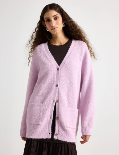 Lindex Stickad Cardigan Pink XS Lindex Stickad Cardigan Pink XS