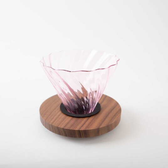 Aurora Wave Glass Dripper Pink Aurora Wave Glass Dripper Pink
