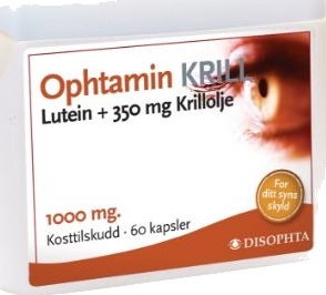 Ophtamin Krill + Lutein og Sink 60 stk Ophtamin Krill + Lutein og Sink 60 stk