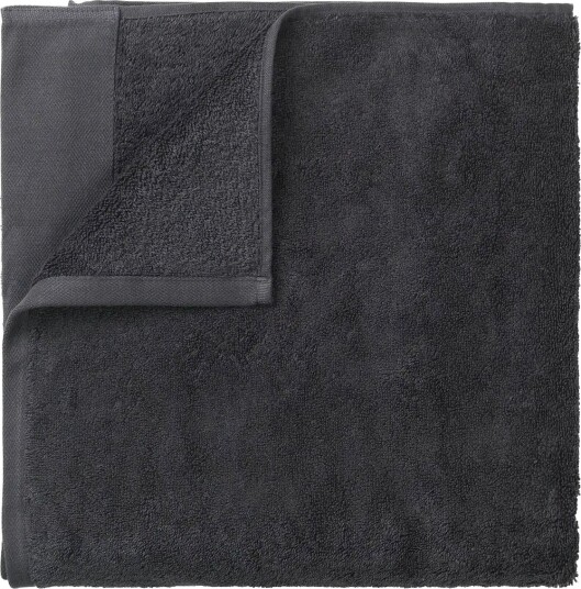 Blomus Bath Towel   140 X 70 Cm   Riva   Magnet   Black   ONE SIZE