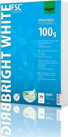 Sigel Ip125 Inkjet Utskrift A4 210X297 Mm Matte 250 Ark 100 G/M² Hvit