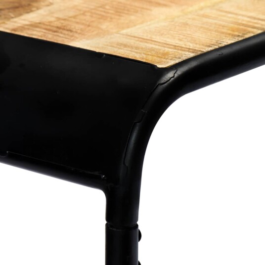 vidaXL Konsollbord 140x35x76 cm grov heltre mango