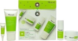 Murad The Derm Report Minimising Lines and Wrinkles 60ml Cleansing Cream + 3ml Wrinkle Corrector 10ml Serum 15ml Night