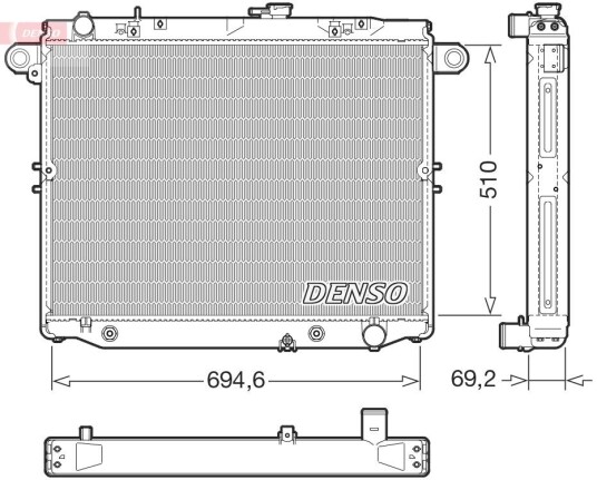 Radiator DENSO DRM50148 Radiator DENSO DRM50148