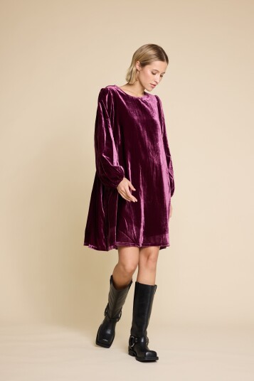 Line Of Oslo LUNA VELVET DRESS PORT Line Of Oslo LUNA VELVET DRESS PORT