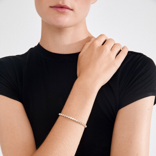 Pilgrim LUCIA krystall armbånd gullbelagt