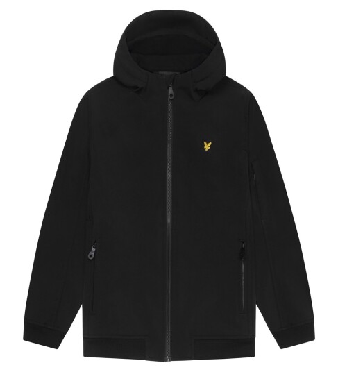 Lyle & Scott Jakke Softshell Hooded Jacket Svart Lyle & Scott Jakke Softshell Hooded Jacket Svart