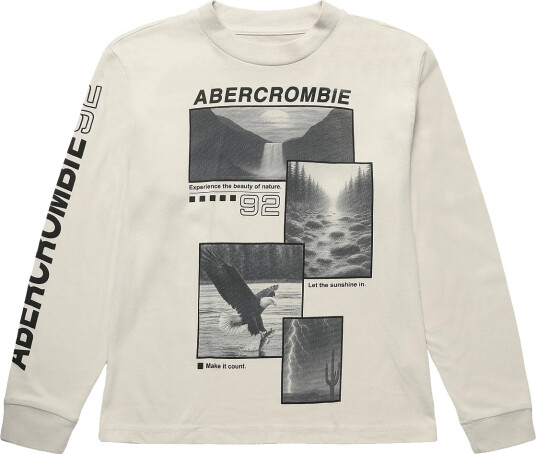 Abercrombie Kids Ls L/S Tee Beige 140/148