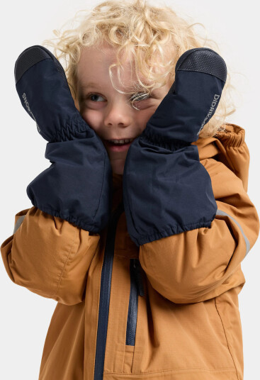 Didriksons Shell Kids Gloves 10   Navy   2 4