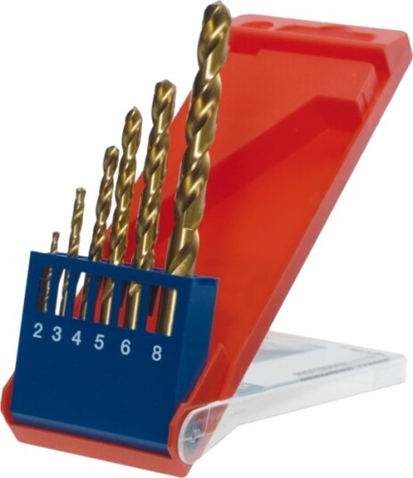 Kwb 427040, Drill, Drill Bit Set, Høyrehåndsrotasjon, Strykejern, Plast, Blad Metall, Rustfritt Stål, 135°, Høy-Hastighets Stål (Hhs)