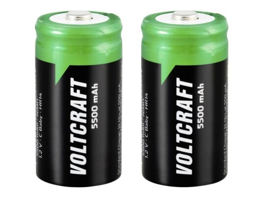 Voltcraft C Batterier R14 Hr14 Nimh 1.2 V 5500 Mah 2 Stk Voltcraft C Batterier R14 Hr14 Nimh 1.2 V 5500 Mah 2 Stk