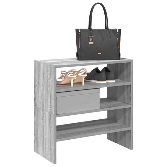 Skostativer 2 stk stablebar grå sonoma 60x30x30,5 cm 8721158577474 Skostativer 2 stk stablebar grå sonoma 60x30x30,5 cm 8721158577474