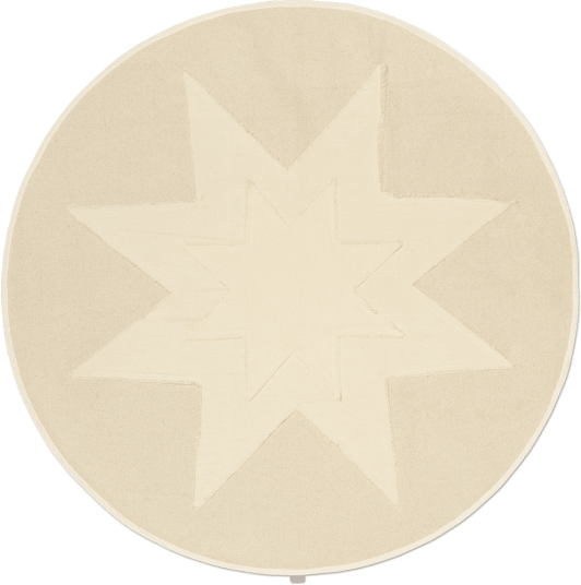 Ferm Living Vela Star juletrematte Natural