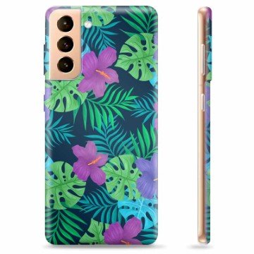 Samsung Galaxy S21+ 5G TPU-deksel Tropiske Blomster