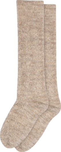 MP Knestrømper Ull Remy Light Brown Melert MP 37/39 Sokker Beige Brun 37 39
