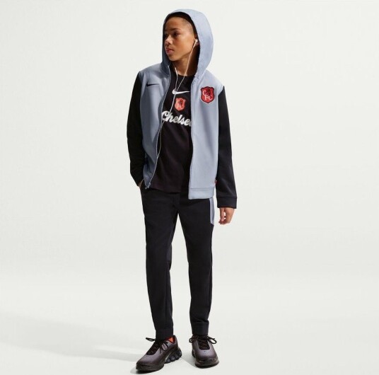 Chelsea Tracksuit NSW Woven SE Grå/Blå Barn Nike størrelse X Large