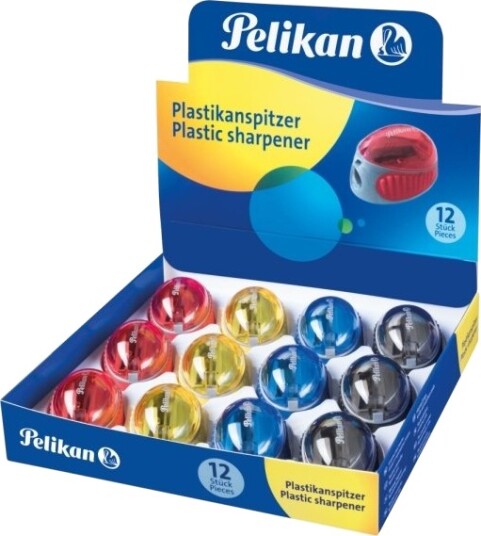Pelikan 700214, Manuell Blyantspisser, Flerfarget, Plast, Utstillingseske, 12 Stykker