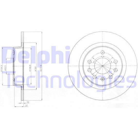 Bremseskive DELPHI BG4300 Bremseskive DELPHI BG4300
