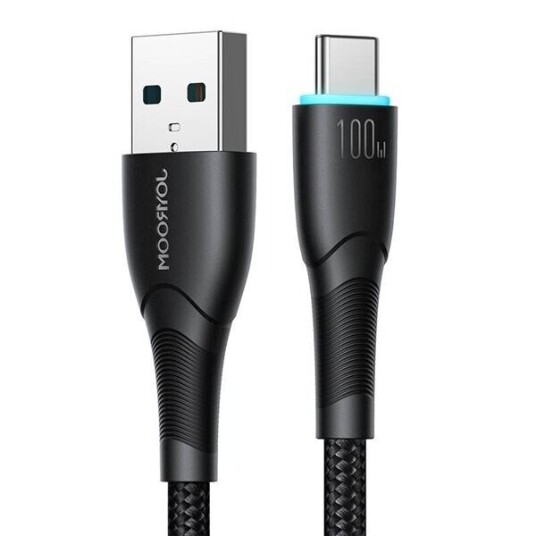 Joyroom Starry 100W USB-A til USB-C Kabel 1m Svart