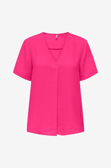 JDY - Bluse jdyDivya S/S Top Wvn - Rosa
