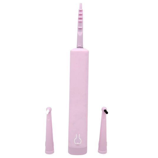 Elektrisk tannrens med LED - NY MODELL - Fjern plakk og tannstein hjemme PINK