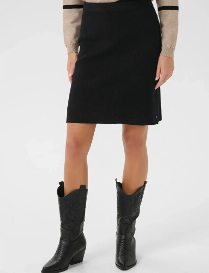 Cream Crdela Knit Skirt - Black - XXL