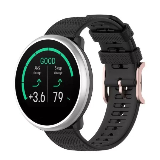 INCOVER Smartwatch Silikon Reim (20mm) Rutete - Svart